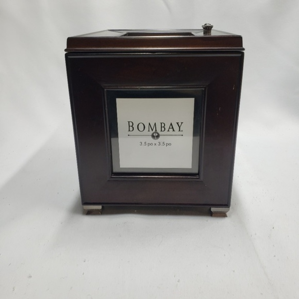 Vintage Bombay Company Wooden Photo Box Storage